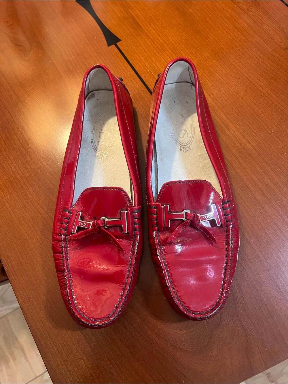 Tod’s Red Shoes . Size 41 11 as is